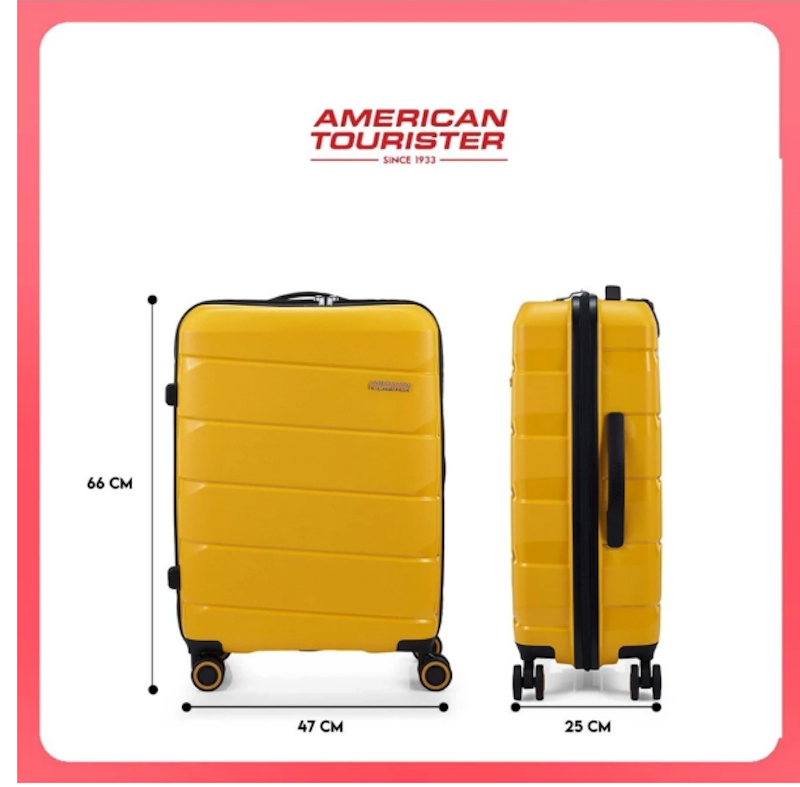 American Tourister Air Move Medium 24 Inch Golden Yellow