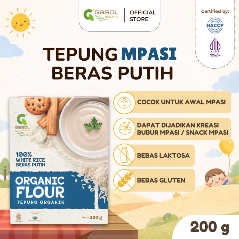 Gasol Tepung Beras Putih Organik 2
