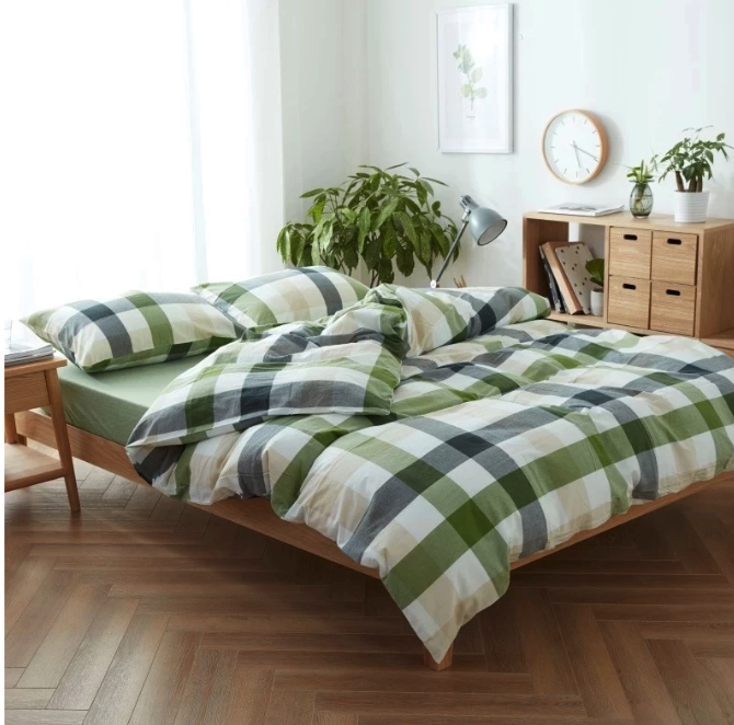  DTG Bedcover Kombinasi Motif Kotak