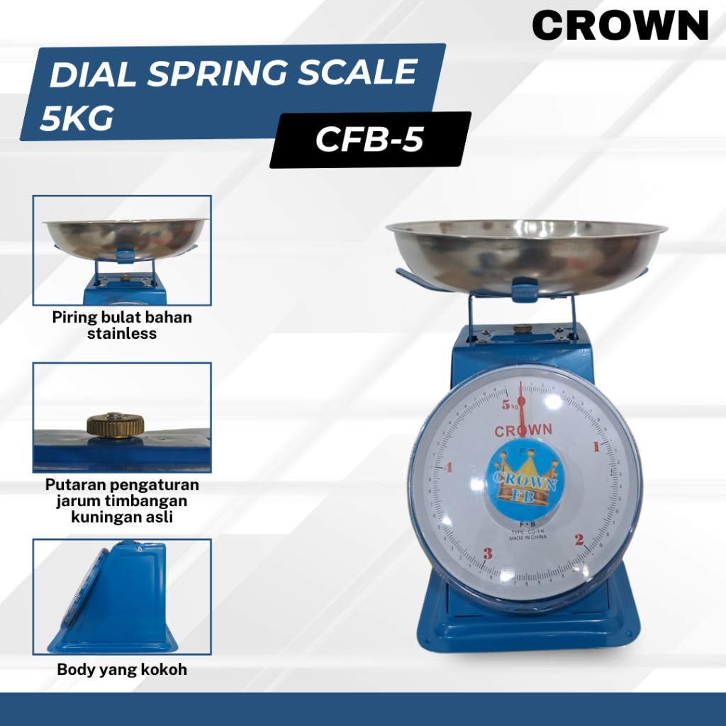  CROWN Timbangan Duduk 5 kg CFB-5