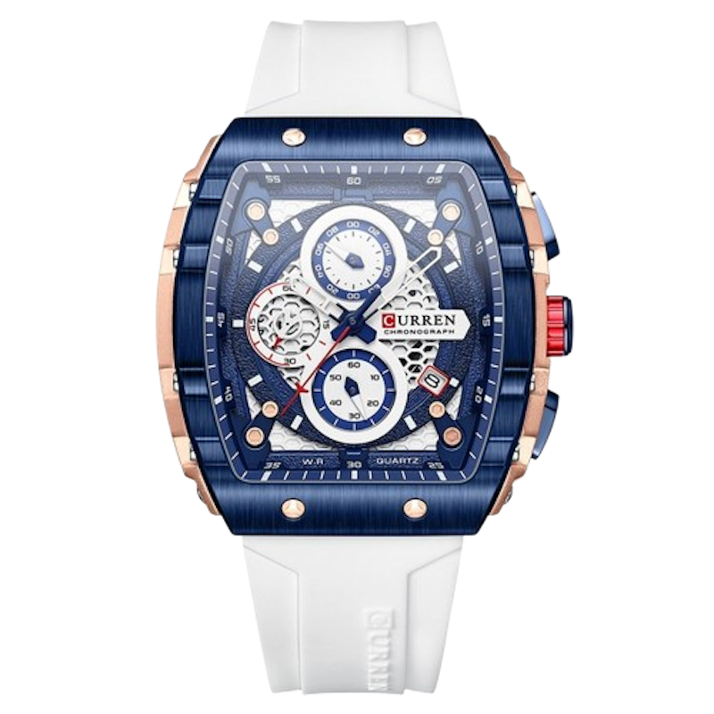 Curren Original Brand Rubber Straps Wrist Watch for Men 1