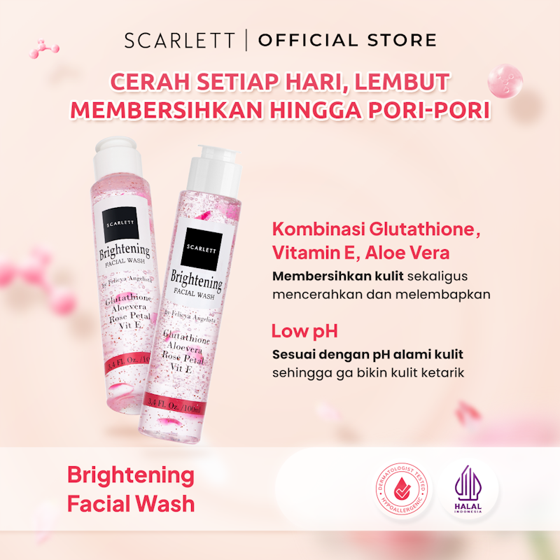 Scarlett Whitening Brightening Facial Wash 3
