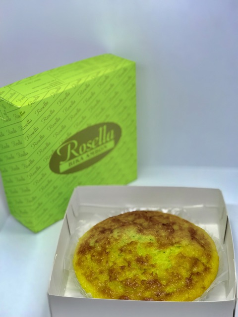 Rosella Bika Ambon Rasa Pandan Ukuran Kecil