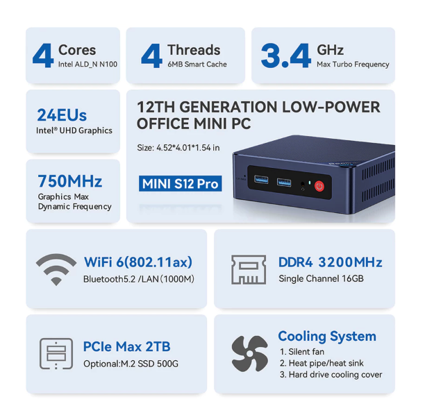 Beelink Mini Alderlake  S12 Pro 