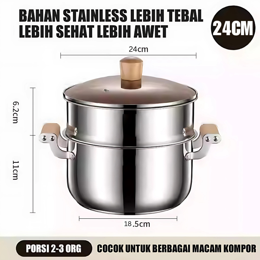 Royalstar Panci Kukus Sup 24cm 2
