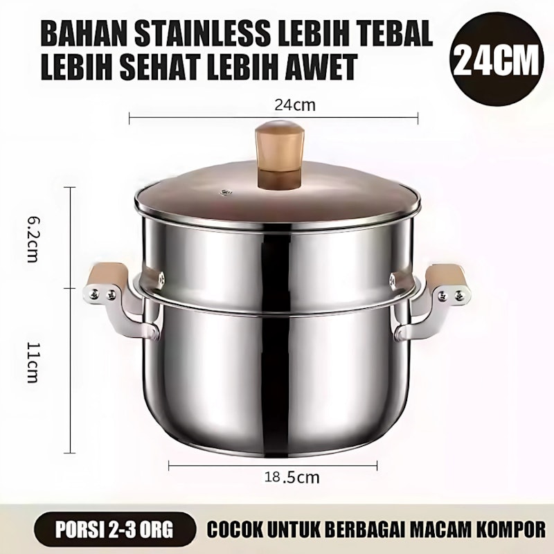Royalstar Panci Kukus Sup 24cm 2