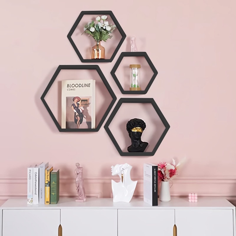 Rak Dinding Hexagonal Set 5