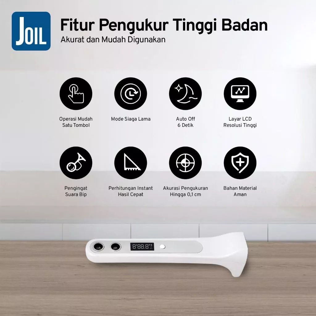  Joil HMT Alat Pengukur Tinggi Badan Wireless