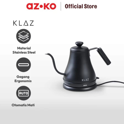 Aspirasi Hidup Indonesia Azko Klaz 800 Ml Teko Listrik Gooseneck Hitam
