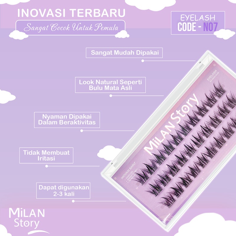 MILAN STORY Bulu Mata Palsu Individual Lashes 3