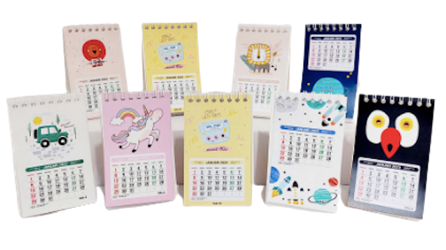 Kalender Meja Mini Aesthetic