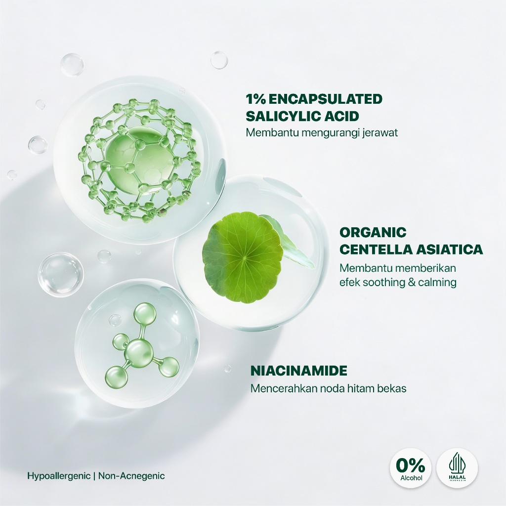 Penta Natural Kosmetindo N'PURE Centella Asiatica Acne Clear Hydrating & Calming Toner