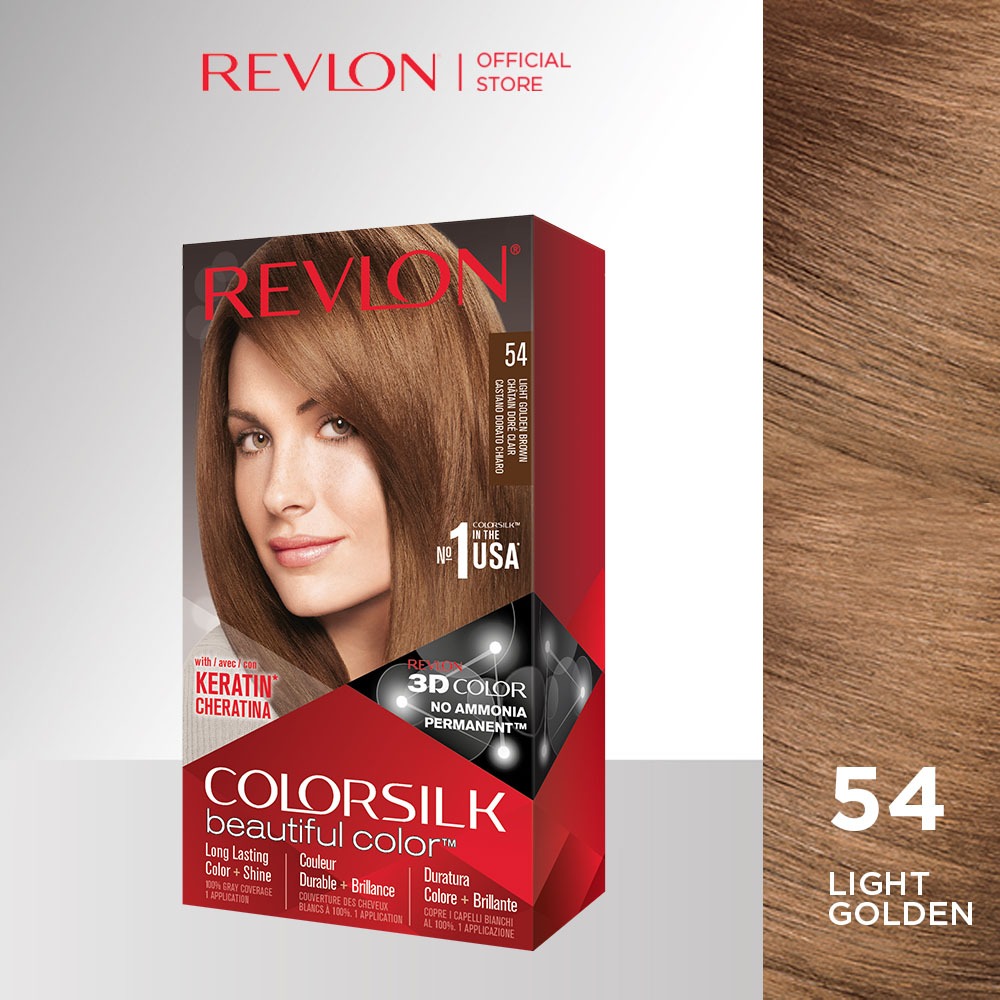 Revlon ColorSilk Beautiful Color Hair Color 54 Light Golden Brown 2