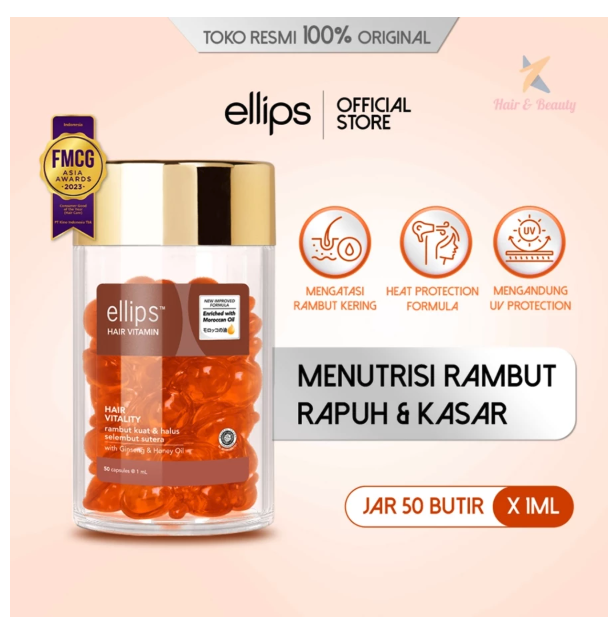 Kino Indonesia Ellips Hair Vitamin Moroccan Hair Vitality