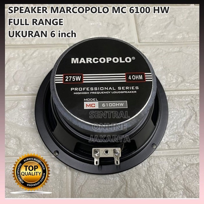 Marcopolo Professional Series Midhigh Frequency Loudspeaker 6" 2