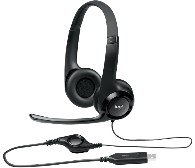 Logitech International Logitech Headset Stereo USB H390
