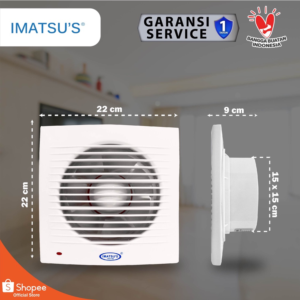 Industrial Multi Fan Imatsu's Exhaust Fan 6 Inch EF-APC15-C2P-BB-ST