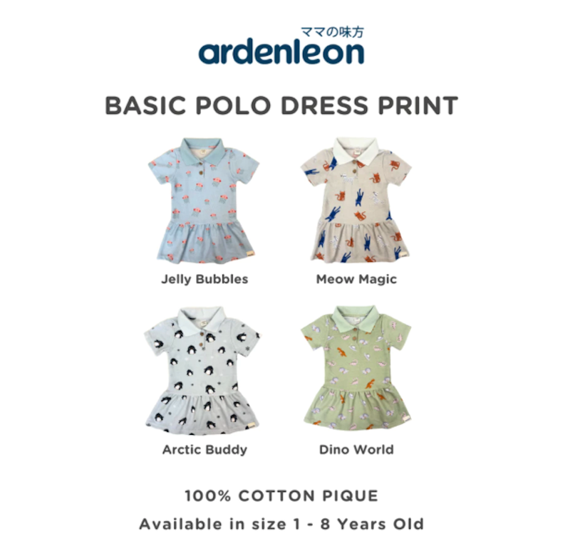 Ardenleon Basic Polo Dress Print 2