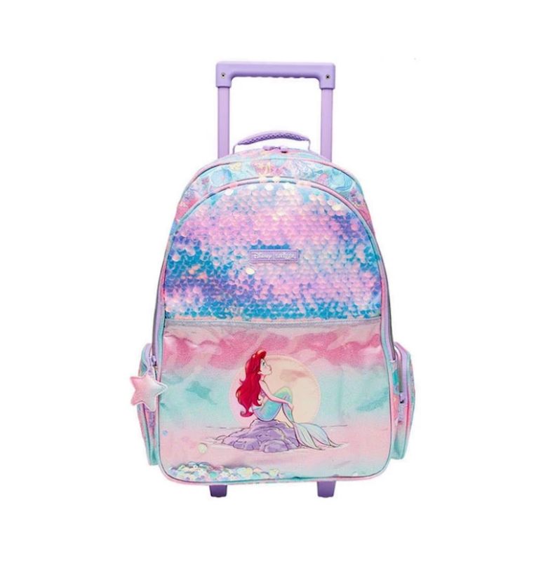Smiggle Backpack Trolley Disney Princess Lilac 1