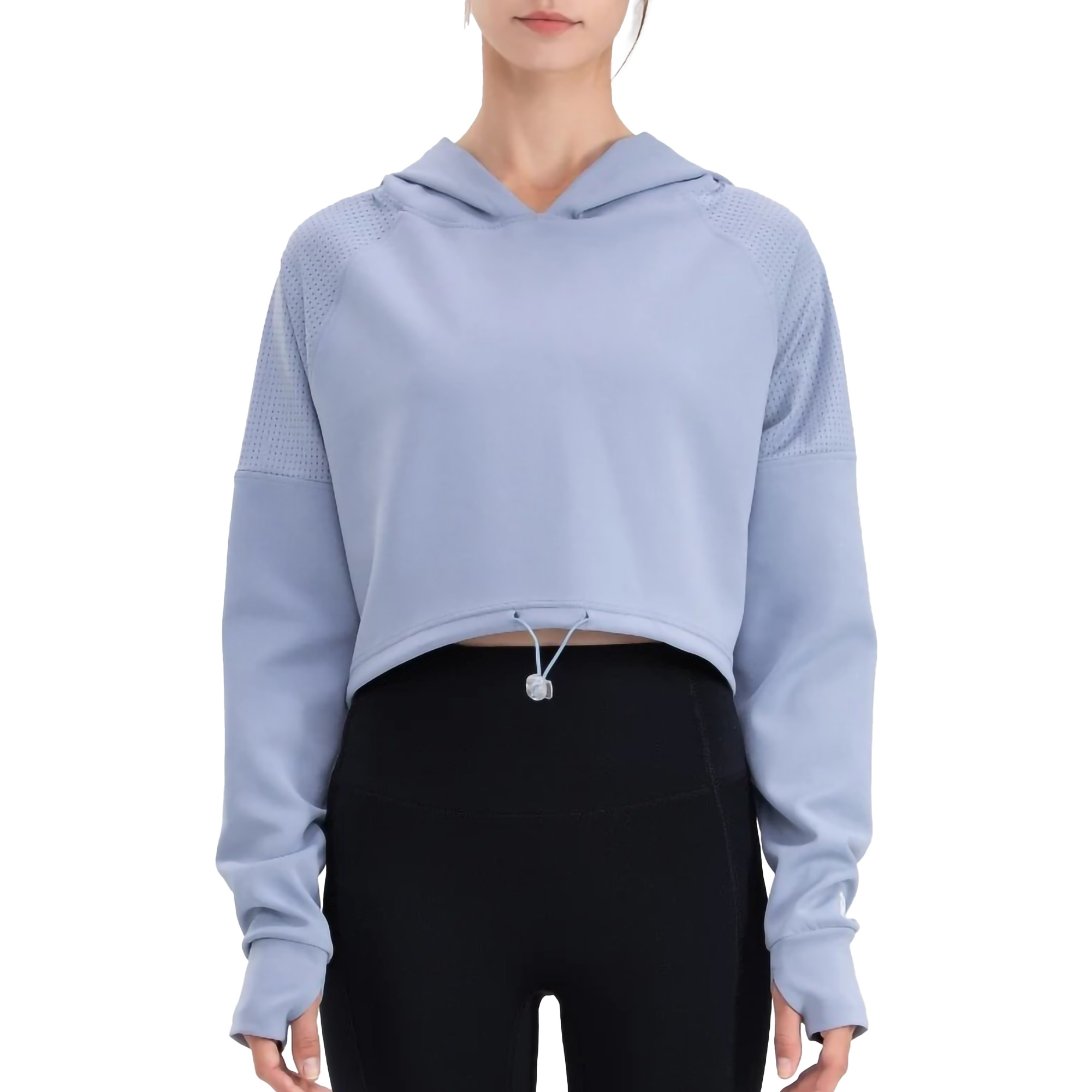 Reytorrm Hoodie Crop Top Long Sleeve WT004