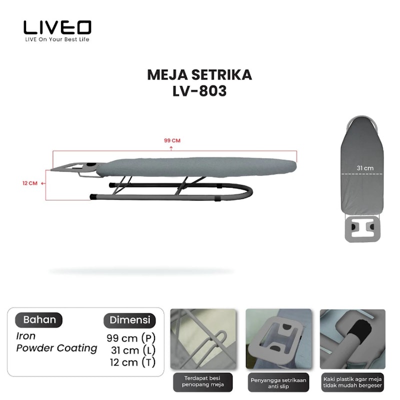LIVEO Meja Setrika Lipat 3