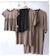 Brown Leopard Piyama Nursing Wear Set 1