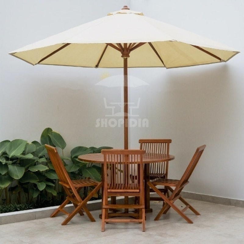 Meja Payung Taman Kafe Outdoor Hotel Kayu Jati 3