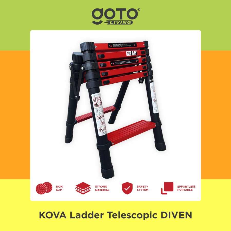 Pilar Niaga Makmur Goto® Living Kova Ladder Telescopic Diven 6+7