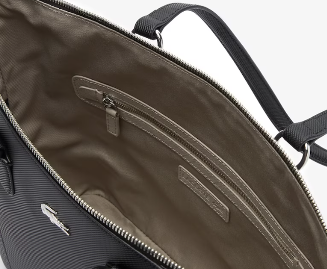 Lacoste Women’s Daily Classic Polo Charm Piqué Canvas Zip Tote Bag LACNF3421DC000