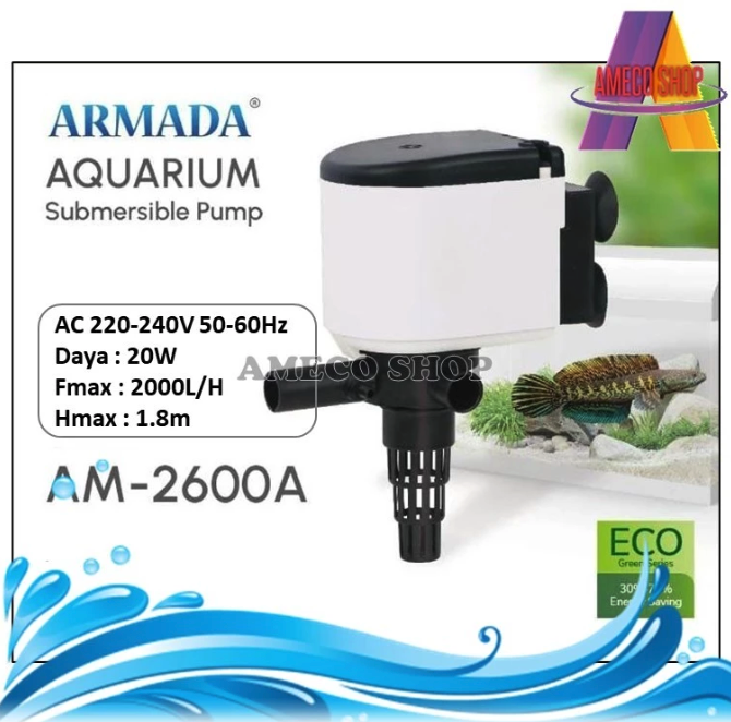 Armada Aquarium Submersible Pump 3
