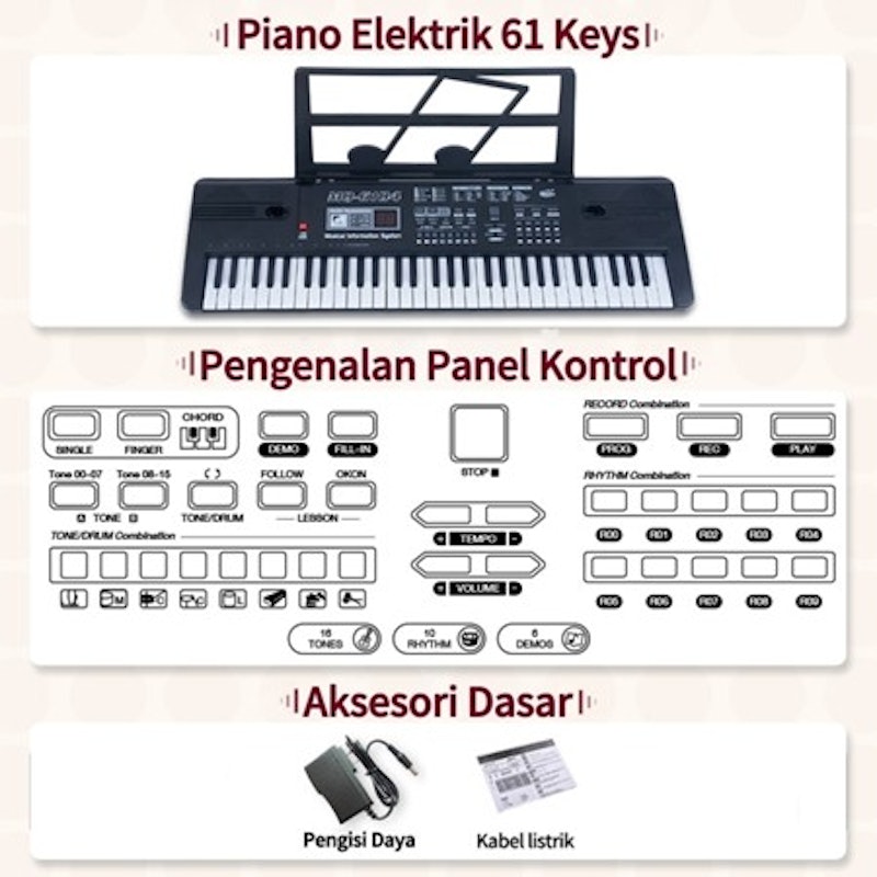 Benston Music 61 Keys Electric Piano 2