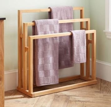 Hepa Furniture Jemuran Handuk Kayu Serbaguna