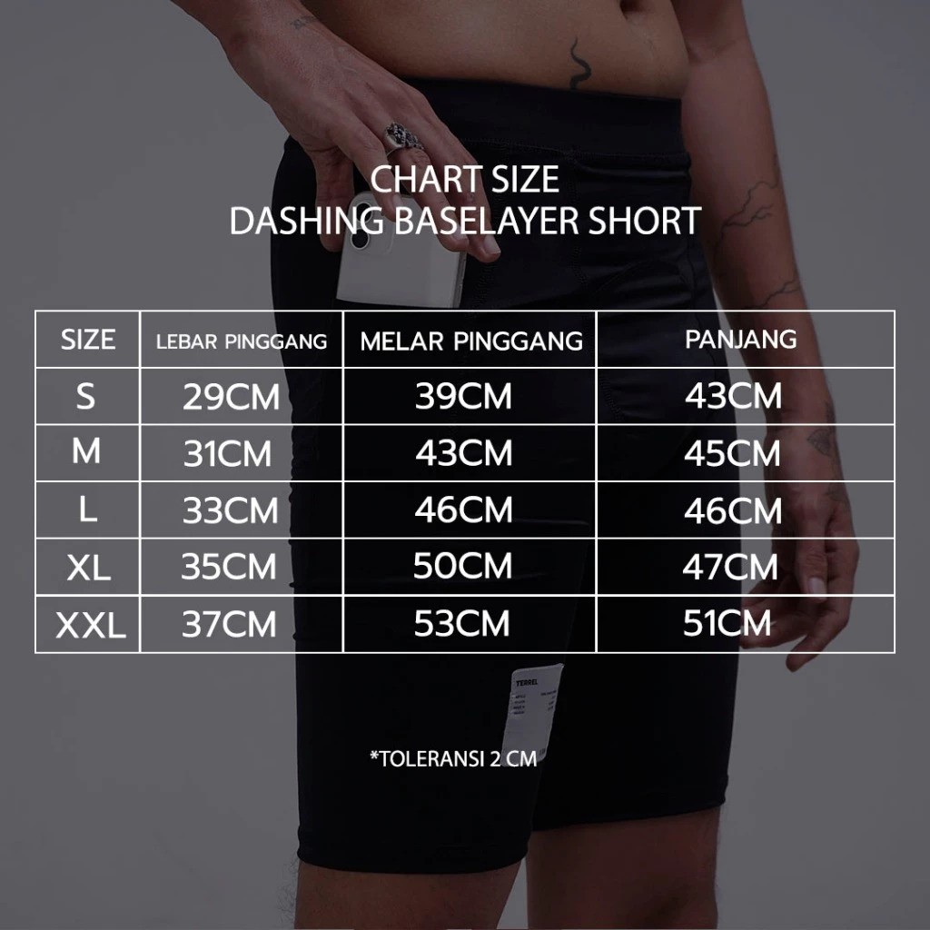 Terrel Sportswear Terrel Dashing Baselayer Running Man Short
