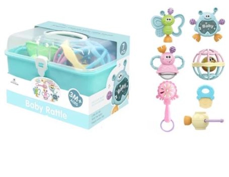 Gaudi Baby Rattle Teether 7 pcs Box 1