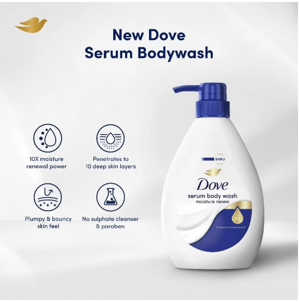 Unilever Indonesia Dove Serum Body Wash Sensitive Relief