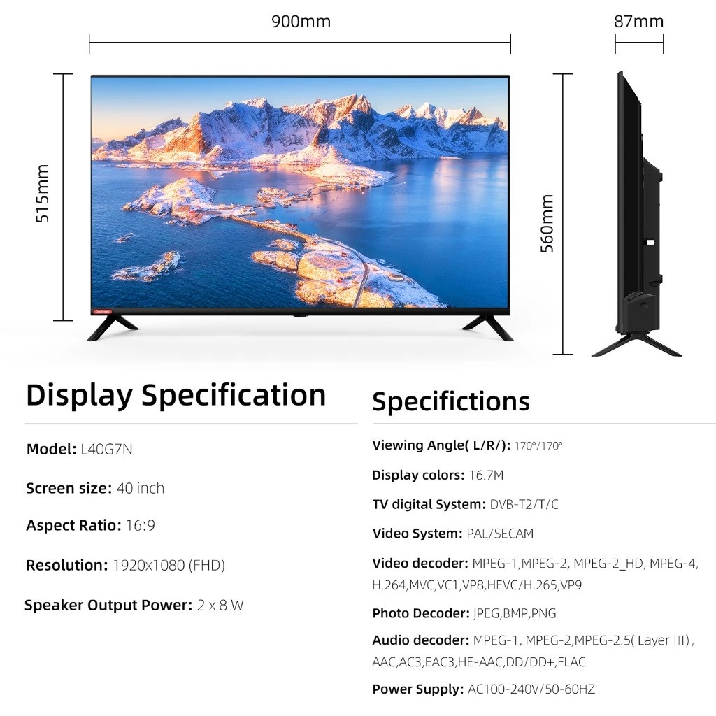 Changhong Changhong FHD Android TV L40G7N