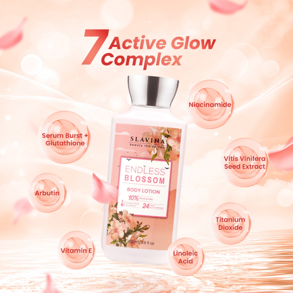 Rans Kosmetika Indonesia SLAVINA Endless Blossom Body Lotion