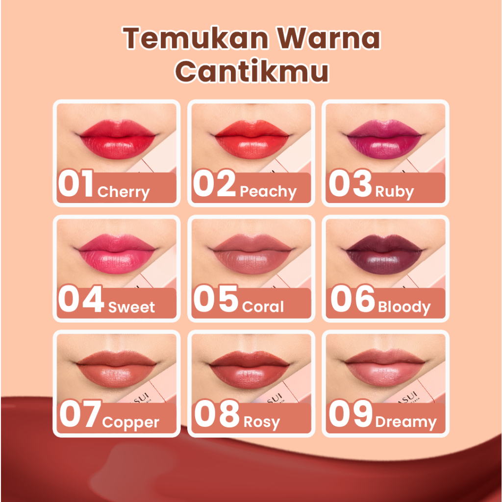 Eka Jaya Internasional Hanasui Tintdorable Lip Stain 07 Copper