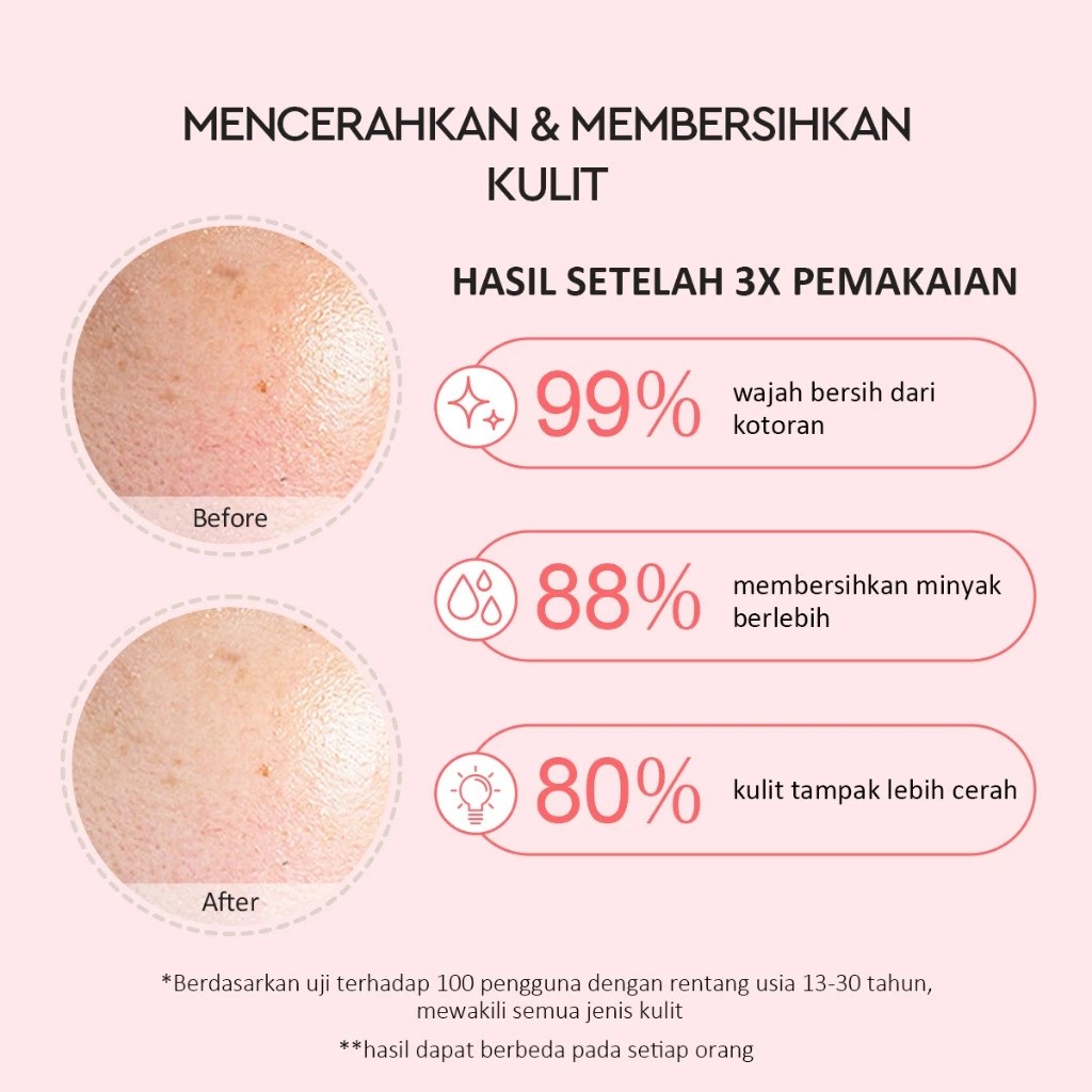 Glad2Glow Pomegranate Niacinamide Brightening Clay Mask 5