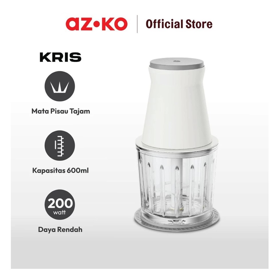 Aspirasi Hidup Indonesia AZKO Kris Mini Chopper Kaca 600 ml