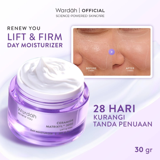 Paragon Technology and Innovation Wardah Renew You Ceramide Matrixyl™ 3000 Lift & Firm Day Moisturizer SPF 35 PA+++ 