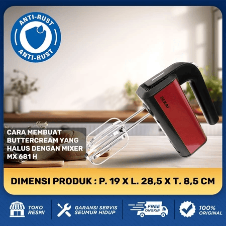 Tripacific Electrindo Sekai Hand Mixer  MX-681 H