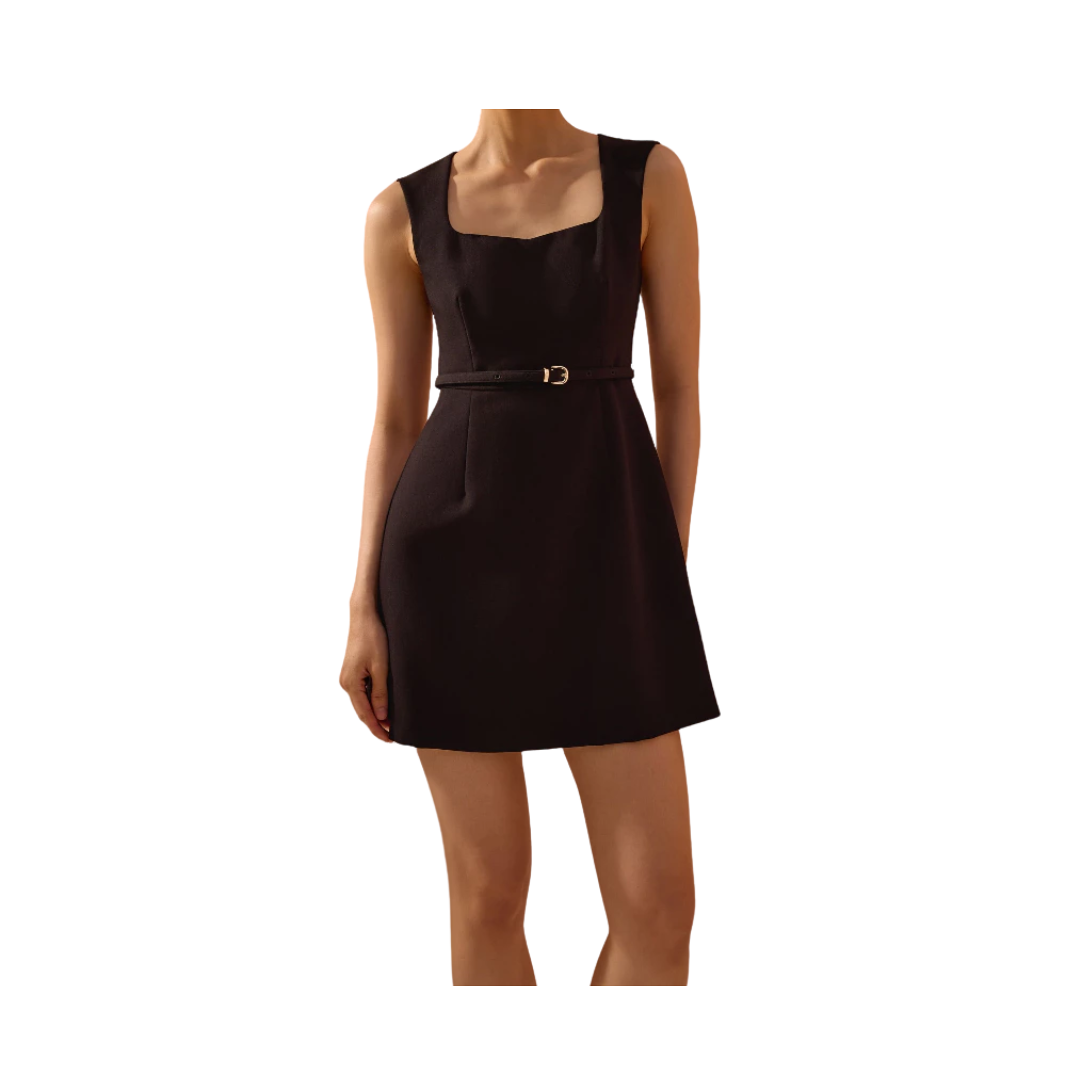 Love, Bonito Sitti Belted Mini Dress Black