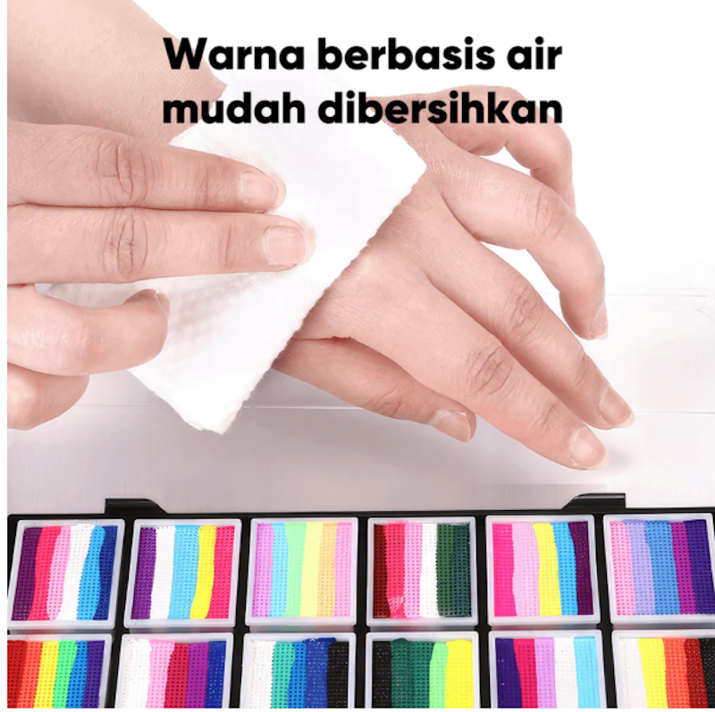 Giorgione Face Paint & Brush Set G-BP 12 Warna Mix04 2
