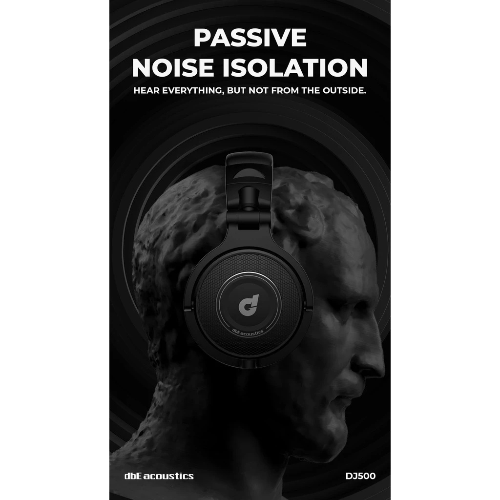dbE Indonesia dbE High End Closed Back Over Ear DJ Headphone DJ500