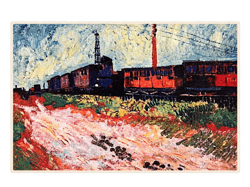 Greeting Postcard Railway Carriages 1