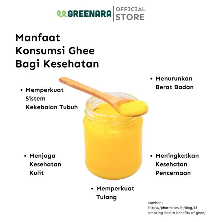 Hijau Tumbuh Bersama Greenara Ghee Grass Fed Clarified Butter 
