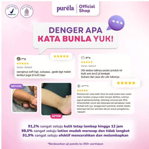 Purela Sinari Abadi Purela Nourishing Baby Lotion