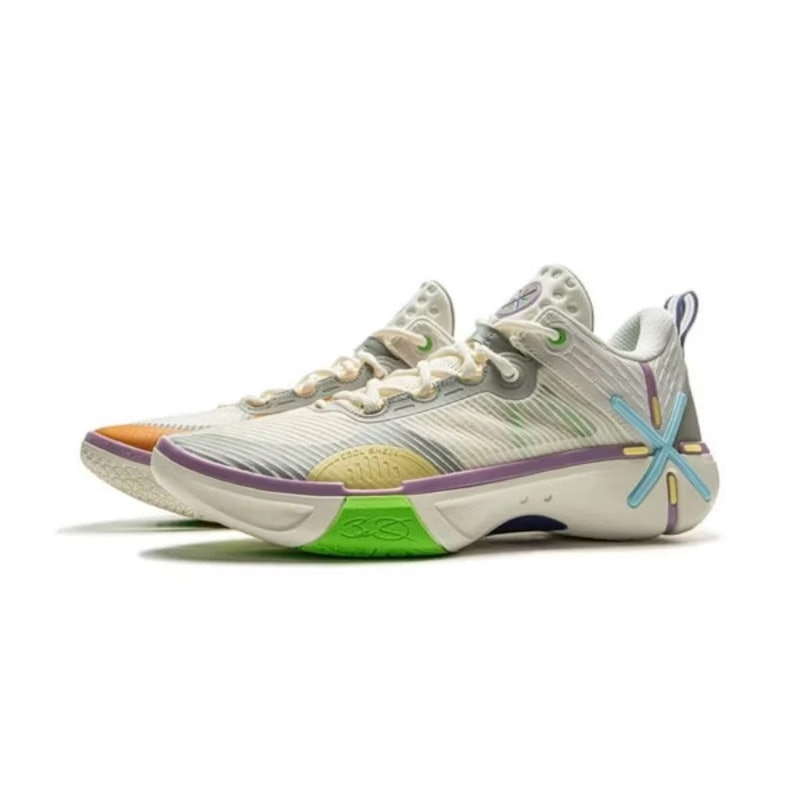 Li-Ning Sepatu Basket Wade Shadow 6 V2 Peach 3