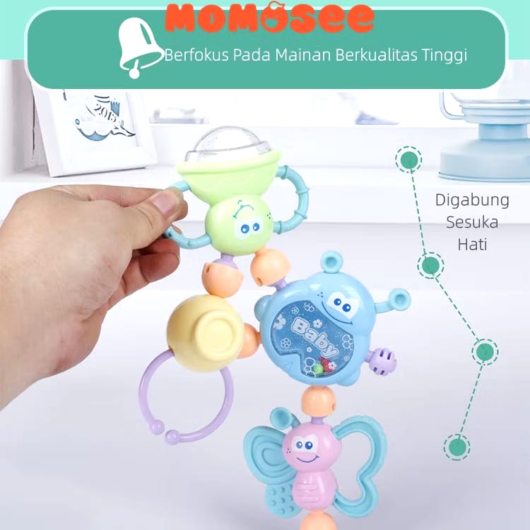 Momosee Momosee Baby Teether Rattle Teething Kit 6 pcs WJ03